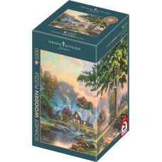 Schmidt Spiele wooden puzzle Thomas Kinkade Studios: At the old mill stream (1000 pieces)