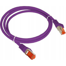 Alantec Patch-cord ALANTEC kat.6A S/FTP fioletowy 0,25m LSOH