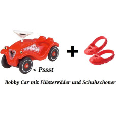 Simba-Dickie BIG Bobby Car Classic red with Whisper Wheels and Shoe Care (800056053)