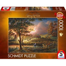 Schmidt Spiele Terry Redlin: Sun Gold over Ripe Fields, Puzzle (1000 pieces)
