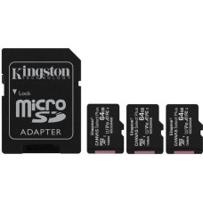 Kingston MEMORY MICRO SDXC 64GB UHS-I/3PACK SDCG4/64GB KINGSTON