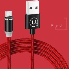 Usams USB cable Usams USB-A - microUSB 1 m Red (63740-uniw)