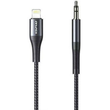 Awei USB cable Awei Lightning - mini Jack 3.5 mm Black (6954284001052)