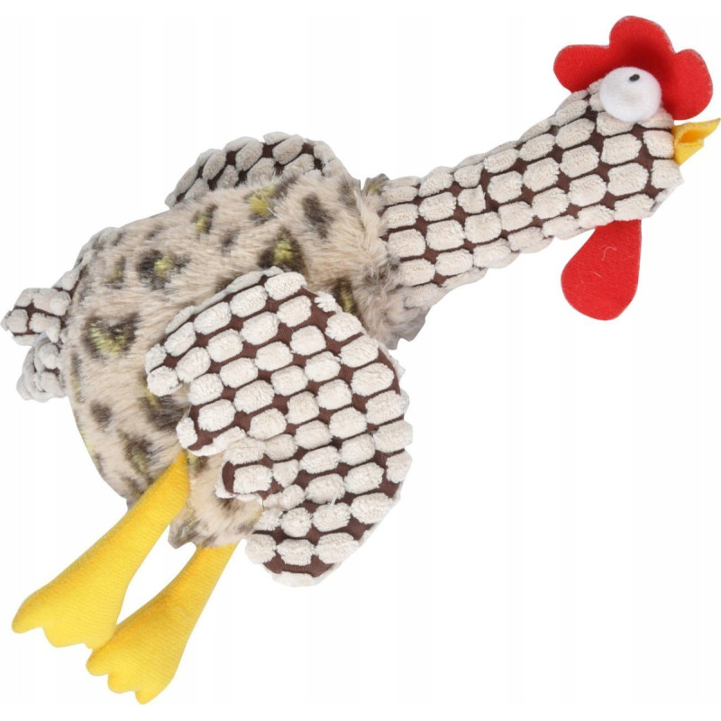 Homea Zabawka dla psa KOGUT, 30 cm, brązowo-biała