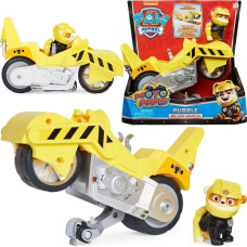 Spin Master Paw Patrol Moto Pups Rubbles Motorcycle, Toy Vehicle (Yellow, with Toy Figure)
