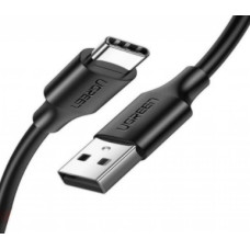 Ugreen 60116 USB kabelis USB 2.0 1 m USB A USB C Melns