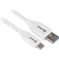 Sharkoon USB 3.1 Cable A-C - white - 0.5m