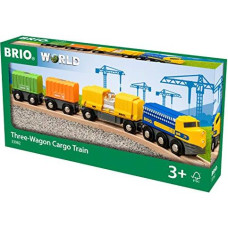 Ravensburger BRIO freight train with three wagons 63398200