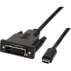Logilink USB cable LogiLink USB-C - DVI-D 3 m Black (UA0332)