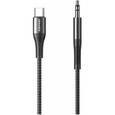 Awei USB cable Awei USB-C - mini Jack 3.5 mm Black (6954284001045)