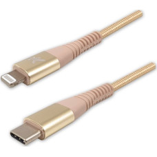 Logo USB cable Logo USB-C - Lightning 1 m Gold