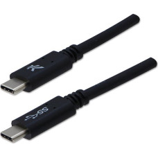 Logo USB cable Logo USB-C - USB-C 1 m Black