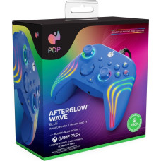 PDP Afterglow Wave Wired, Gamepad (blue, for Xbox & PC)