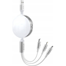 Proove Kabel Zwijany 3w1 1,2m 3a Microusb Type-c Ligtning Iphone Na Usb-a Telefon / Triple Sync