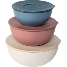 Guzzini EVERYWHERE BIO - Set 3 Schüsseln mit Deckel Assorted c.