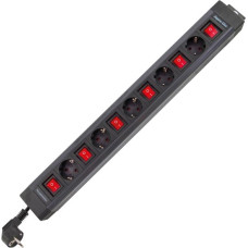 REV 5-fold Multiple Socket 3,7 m Single Switch  anthracite