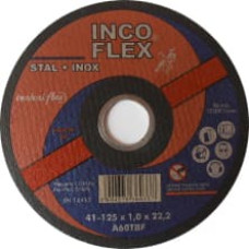 Incoflex TARCZA DO CIECIA STALI + STAL NIERDZEWNA (INOX) 125 x 1,0 x 22,2mm