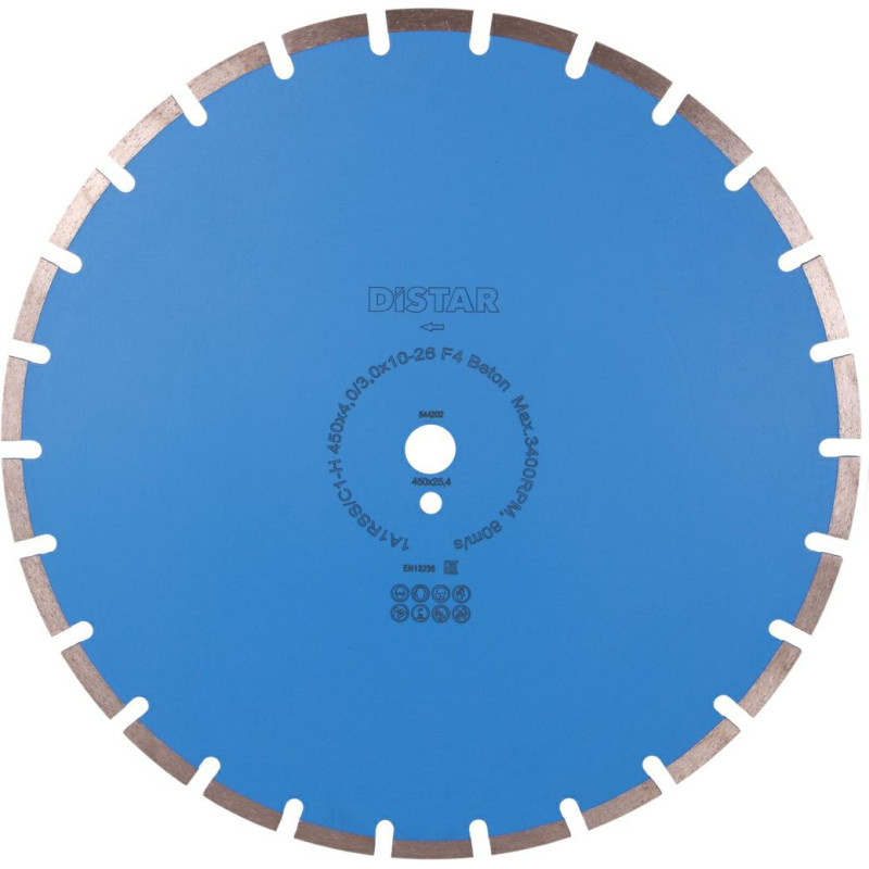 Distar TARCZA DIAMENTOWA BETON 450 x 4,0/3,0 x 25,4mm