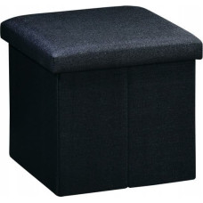 Kesper Pufa ze schowkiem, imitacja lnu, 38 x 38 cm