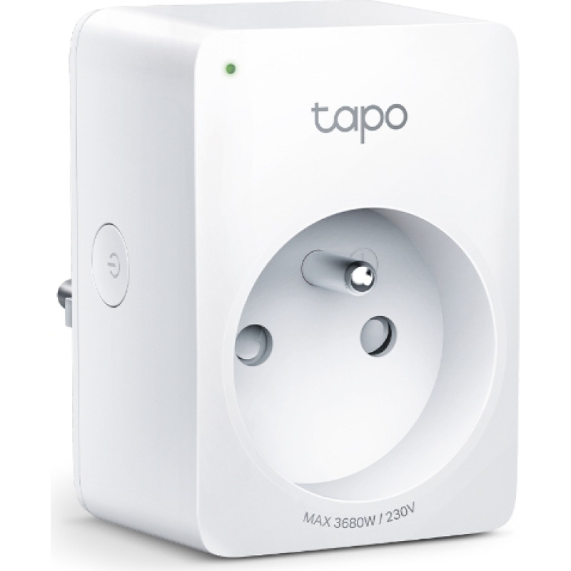 Tp-Link Tapo Mini Smart Wi-Fi Socket Energy Monitor pārbaudes paraugs 3680 W Mājas Balts