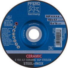 Pferd Slīpdisks SGP keramiskais Steelox 150x4,1mm, Pferd