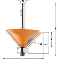 CMT Frēzes asmens ar gultni TCT S=8 D=45 X18, CMT