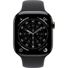 Apple Watch Series 11, Smartwatch Titanium Slate, Titanium Case, 46 mm, Milanese Strap Slate M/L, Cellular