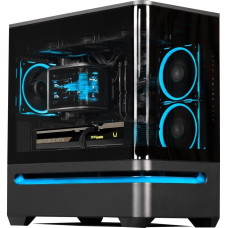 Asus PRIME AP202 TG ARGB, tower case black, tempered glass x 2