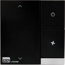 Shelly LinkedGo smart HVAC thermostat, heating thermostat black