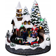 Fééric Lights And Christmas Szopka bożonarodzeniowa Kościółek, z oświetleniem LED