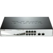 D-Link DGS-1210-08P/E, switch (silver/black, 2 gigabit combo ports)