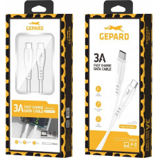 Gepard Kabel USB Gepard USB-C - USB-C 1 m Biały (GEP CABCC60W)