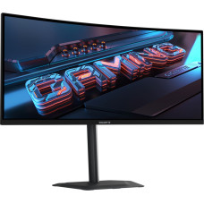 Gigabyte GS34WQCA, gaming monitor - 34 - black, WQHD, VA, curved, FreeSync-Premium, Adaptive-Sync, 120Hz panel