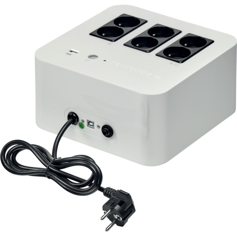 Socomec NETYS PL NPL-0800-F nepārtrauktas barošanas avots (UPS) Gaidstāve (bezsaiste) 0,8 kilovoltampērs 480 W 6 Maiņstrāvas izvade (-s)