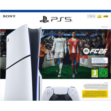 Sony PlayStation 5 + EA Sports FC 26 Bundle 1 TB Wi-Fi Melns, Balts