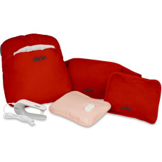 Unold Wärmi Premium Set - Elektrische Wärmflasche 86023 ar ūdeni pildīts elektriskais sildītājs 380 W Sarkans