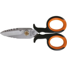 Beta ELECTRICIAN`S SCISSORS WITH REAMING FUNCTION, IN POUCH