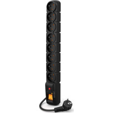Acar Power strip Acar S8 overvoltage 8 sockets 5 m black (W0149)