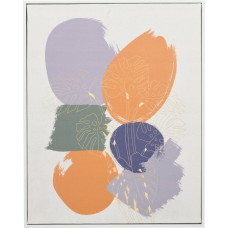 Giftdecor Obraz w białej ramie SOLARA motyw okręgów, 40 x 70 cm