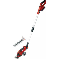 Einhell Power X-Change Cordless Grass Shears/Shrub Shears GE-CG 18/100 Li T (1x 2.5Ah) red/black, Li-ion battery 2.5Ah, with telescopic handle