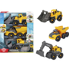 Simba-Dickie Dickie Volvo Tough Work Force, toy vehicle set of 3
