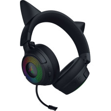 Razer Kraken Kitty V3 Pro, gaming headset black, Bluetooth, USB dongle, USB cable