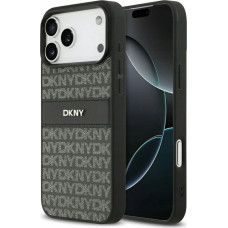 Dkny Etui DKNY Repeat Texture Pattern with     Tonal Stripe do iPhone 17 Pro Max czarny