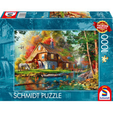 Schmidt Spiele Watermill in Autumn, Puzzle 1000 pieces