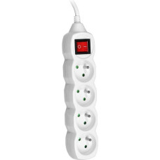 Tracer Power strip Tracer PowerCord 4 sockets 3 m white (TRALIS44616)