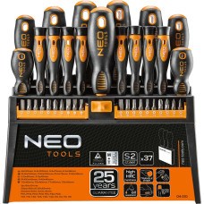 Neo Tools Neo Set of screwdrivers and screwdriver tips 37 elements (04-210)