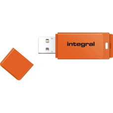 Integral INFD64GBNEONOR USB zibatmiņa 64 GB USB Type-A 2.0 Oranžs