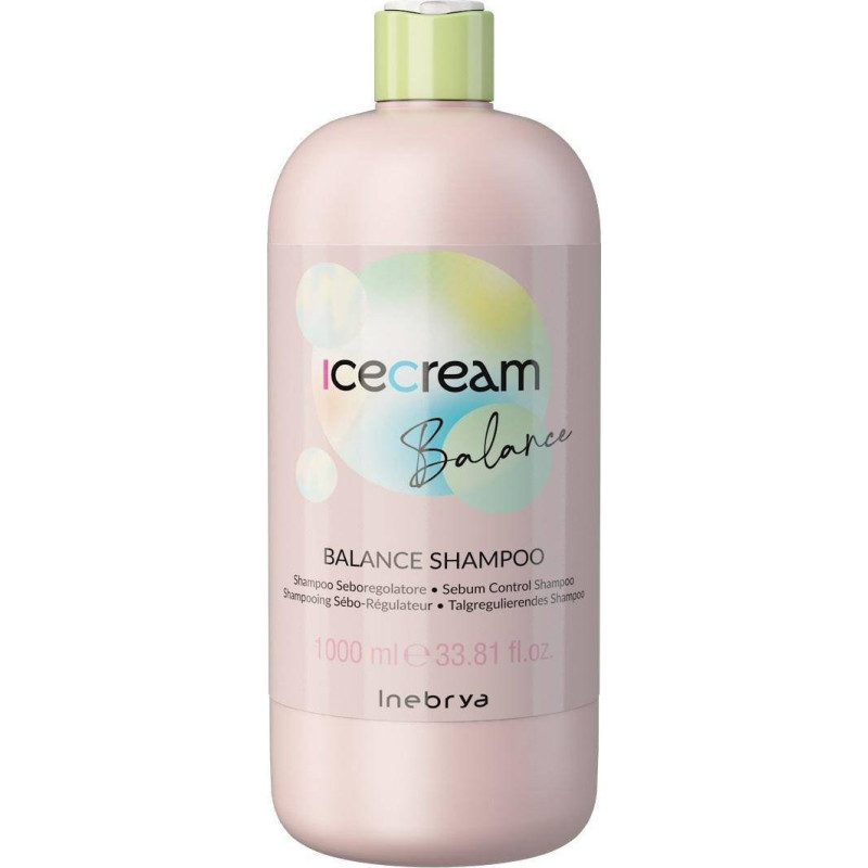 Inebrya Ice Cream Balance szampon do przetłuszczających się włosów i skóry głowy 1000ml