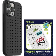 Pinit Zestaw Etui Pinit Dynamic + Sports Pin iPhone 14 Pro Max 6.7" czarny/black wzór 3