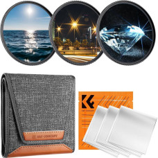 K&F Concept Filtr Kf Zestaw Filtrów 3w1 Filtr Filtry Gwiazdkowe Star Gwiazdka X4 X6 X8 K&f 58mm / Sku:2130v1